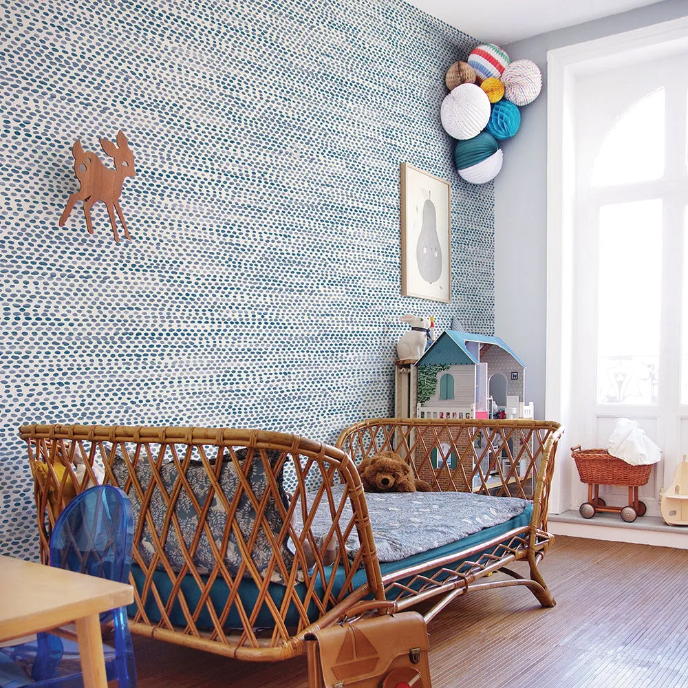 Moire Dots Peel and Stick Wallpaper