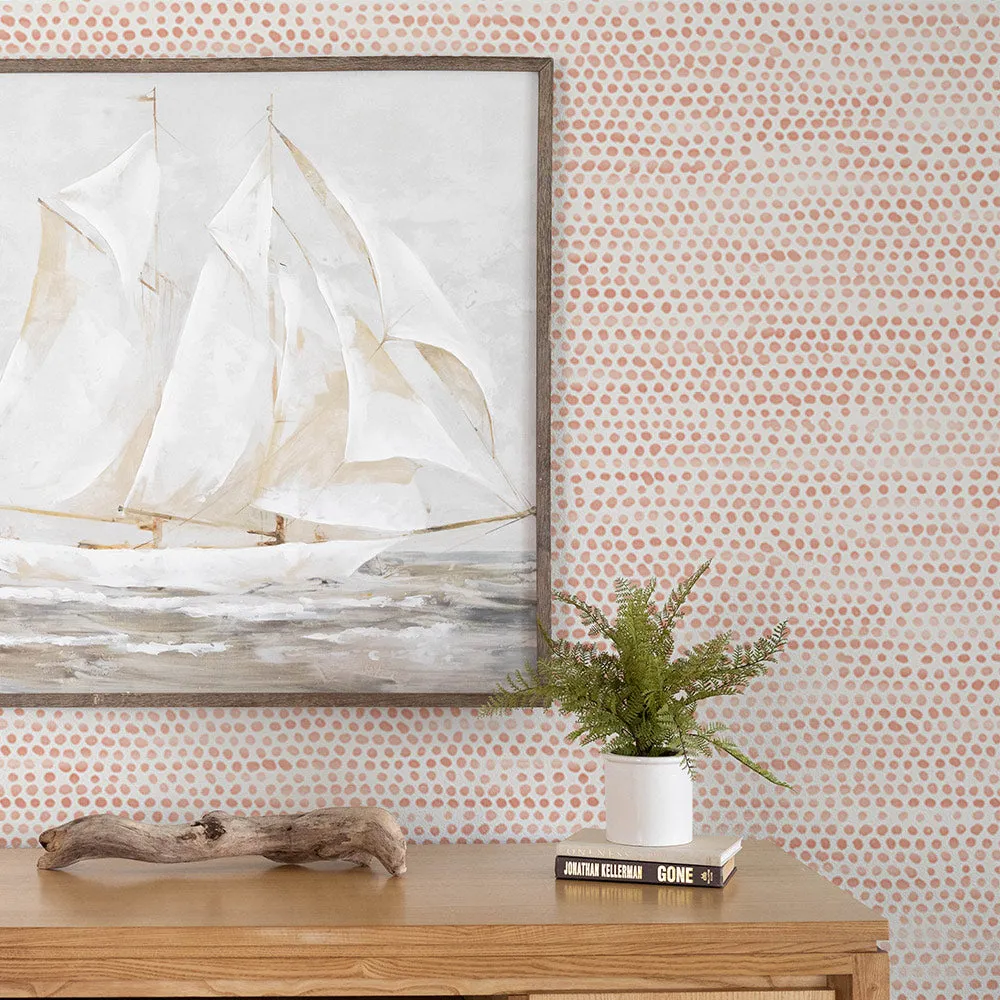 Moire Dots Peel and Stick Wallpaper