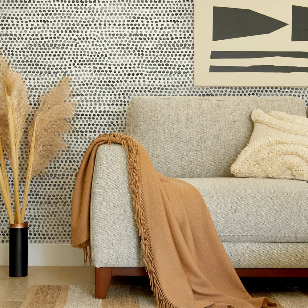 Moire Dots Peel and Stick Wallpaper