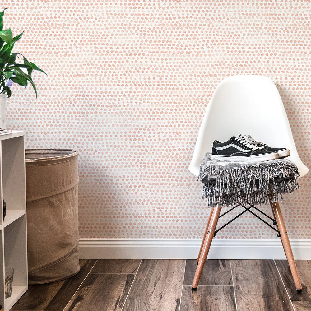Moire Dots Peel and Stick Wallpaper