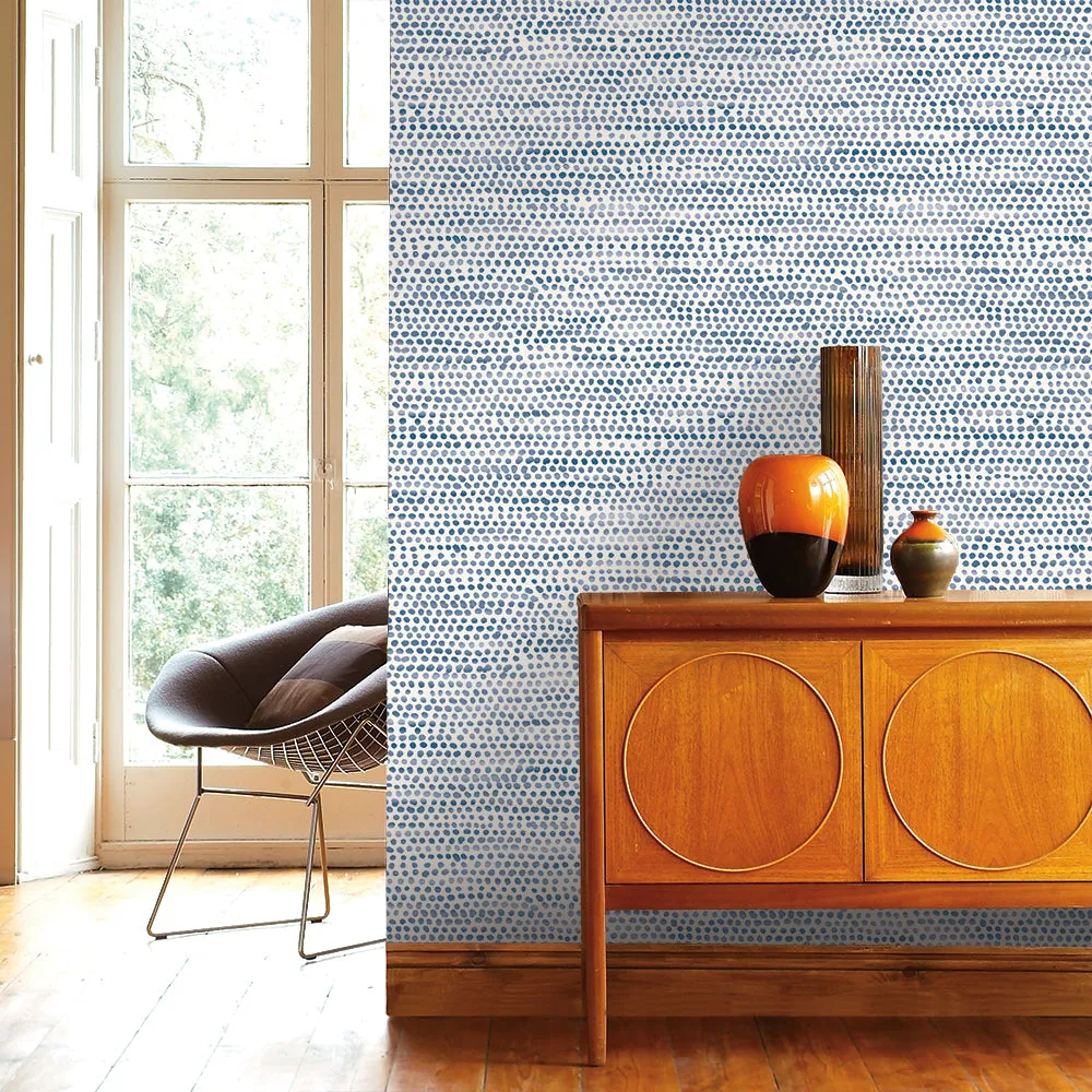 Moire Dots Peel and Stick Wallpaper