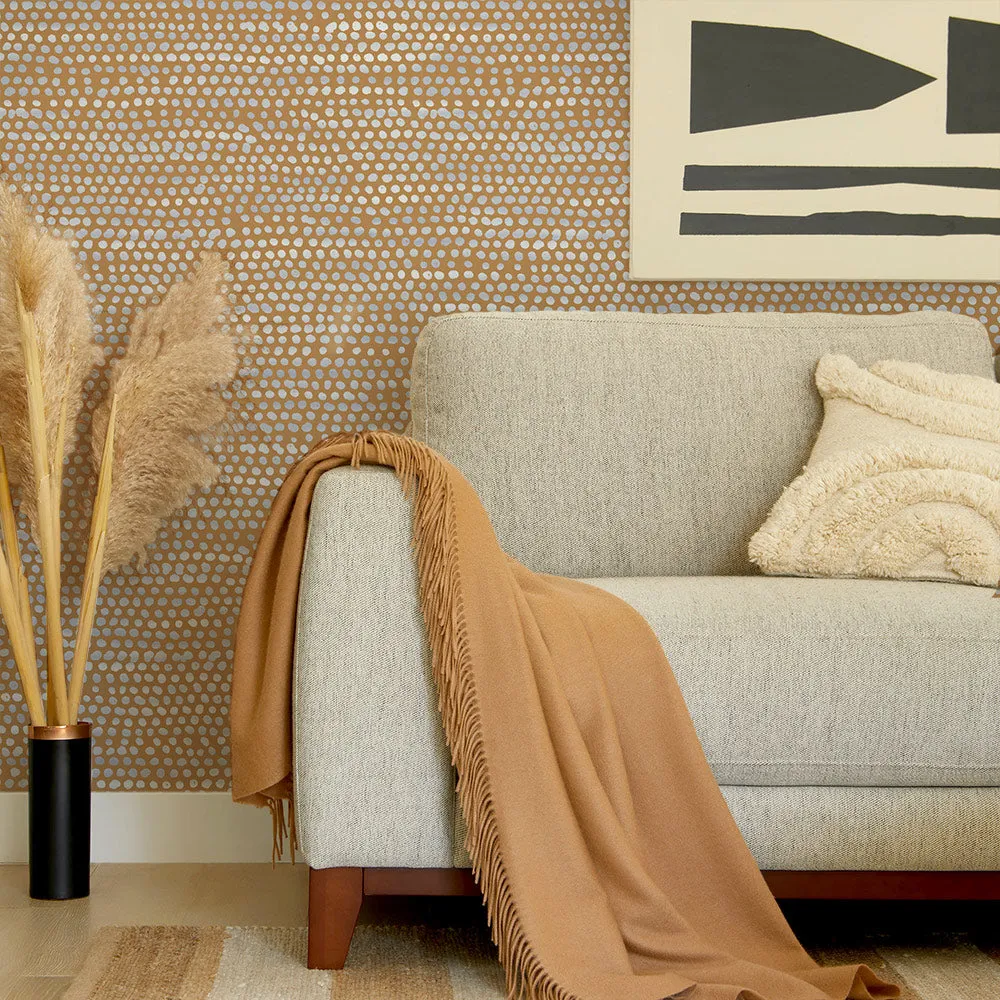 Moire Dots Peel and Stick Wallpaper