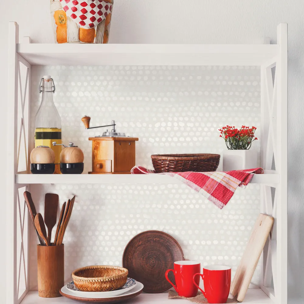 Moire Dots Peel and Stick Wallpaper