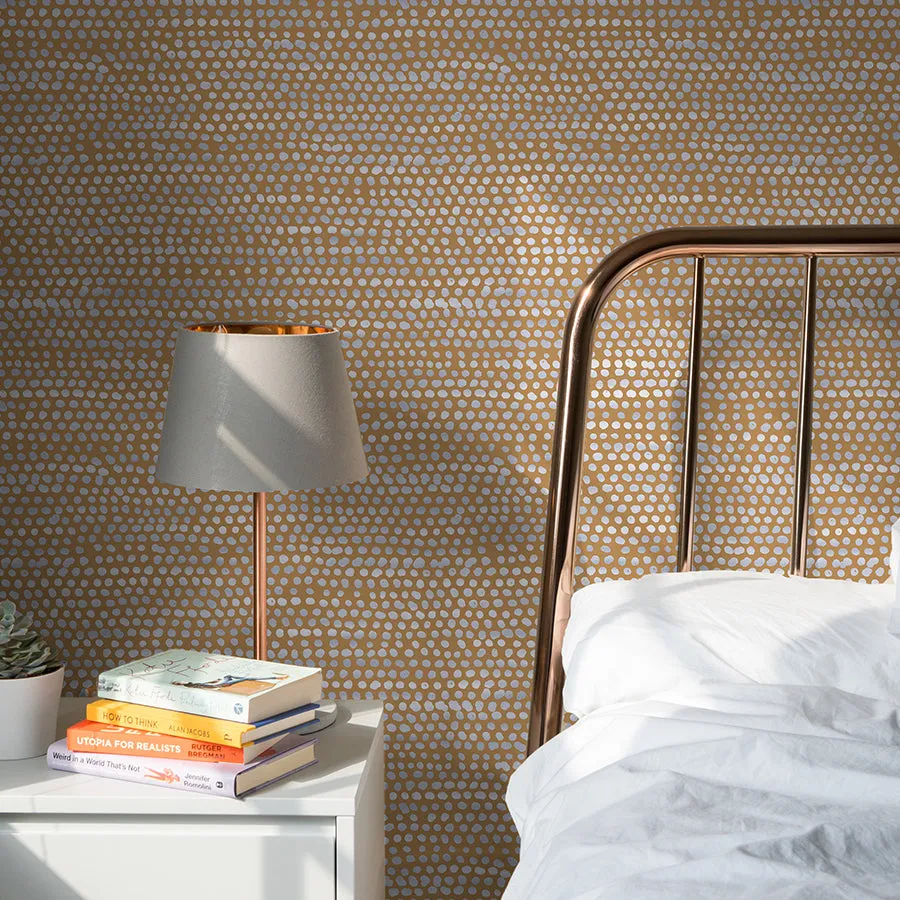 Moire Dots Peel and Stick Wallpaper