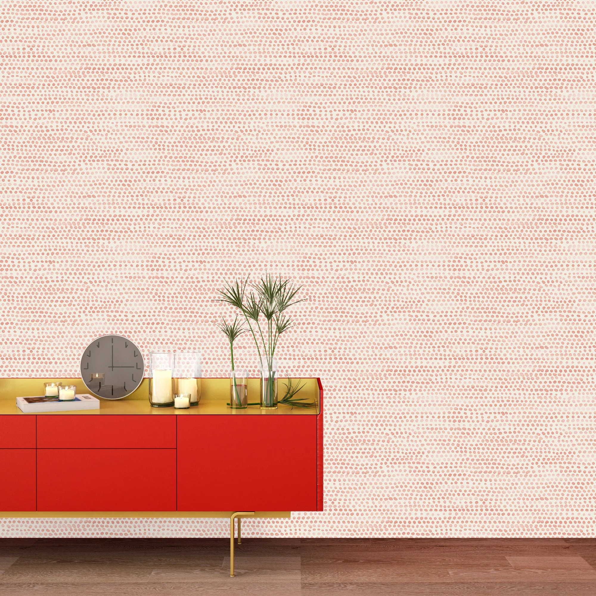 Moire Dots Peel and Stick Wallpaper