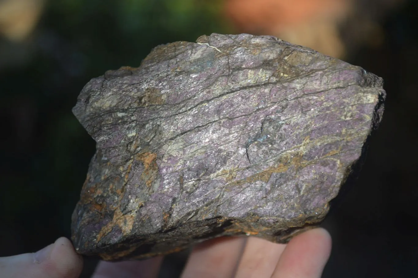 Natural Metallic Purpurite Cobbed  Specimens x 3 From Erongo, Namibia