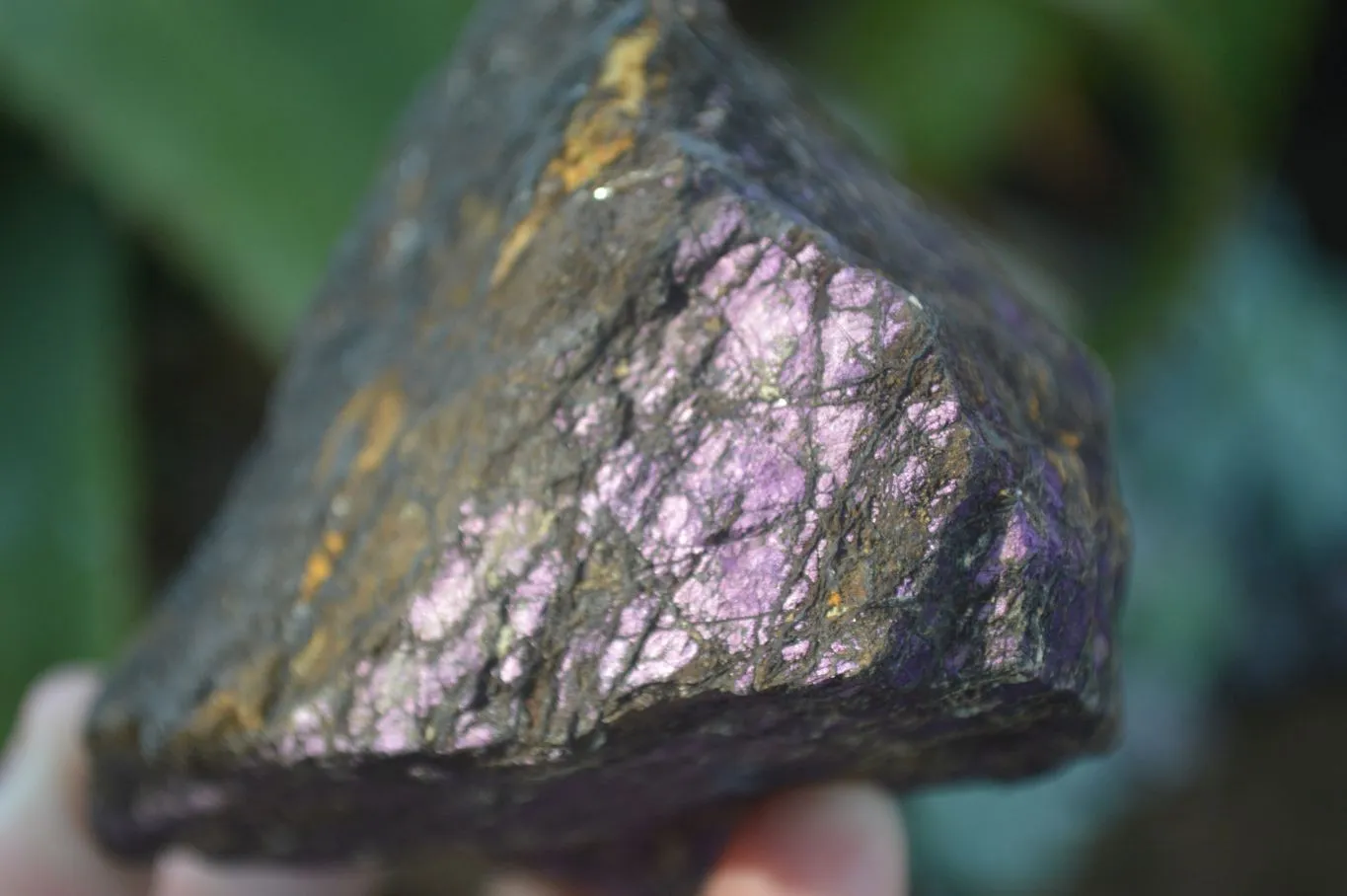 Natural Metallic Purpurite Cobbed  Specimens x 3 From Erongo, Namibia