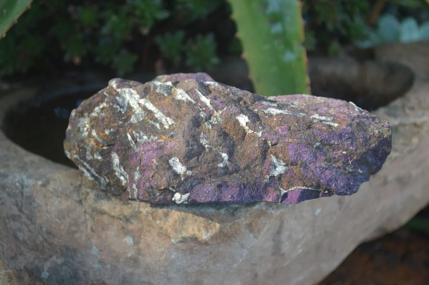 Natural Metallic Purpurite Cobbed  Specimens x 3 From Erongo, Namibia