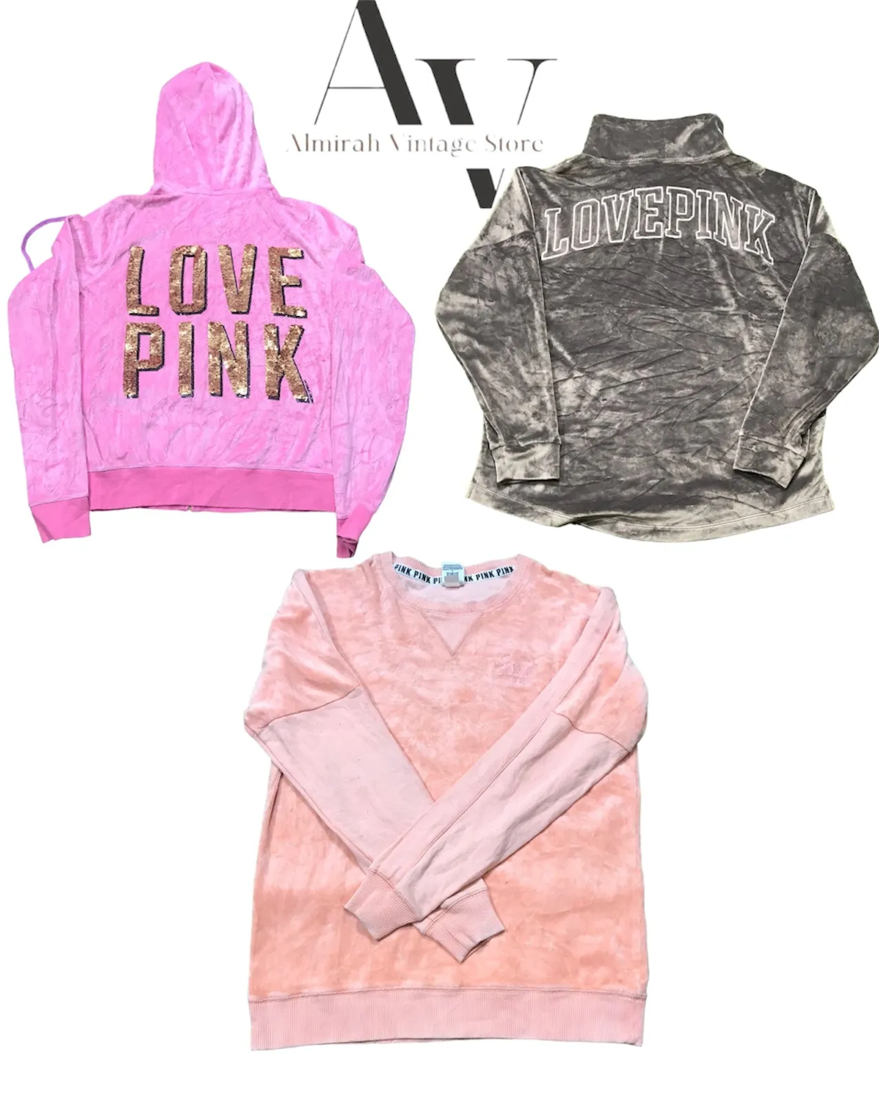 Pink Victoria secret jackets and Shirts