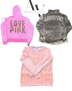 Pink Victoria secret jackets and Shirts