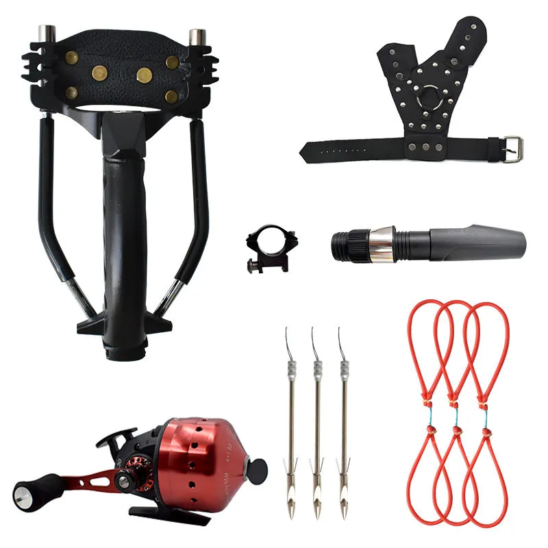Popular Stainless Steel Strong Magnetic Slingshot with Outdoor Strong Durable Fishing Slingshot Package