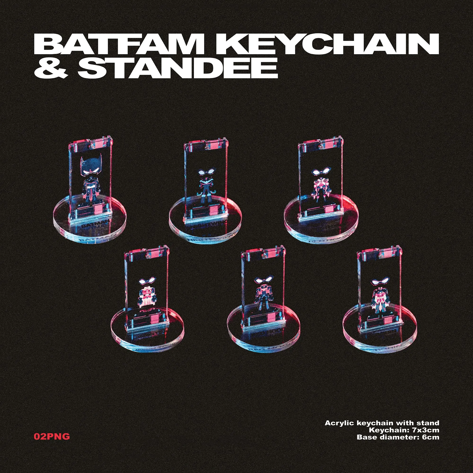 [pre-order] DC Batfam Keychain and Standee