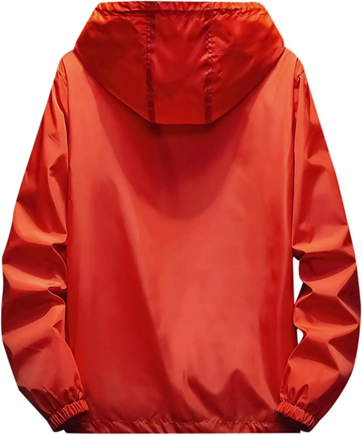 RTRDE Mens Waterproof Jacket Casual Lightweight Full Zip Windproof Anorak Hoodie Rain Jackets Windbreaker, M-7XL