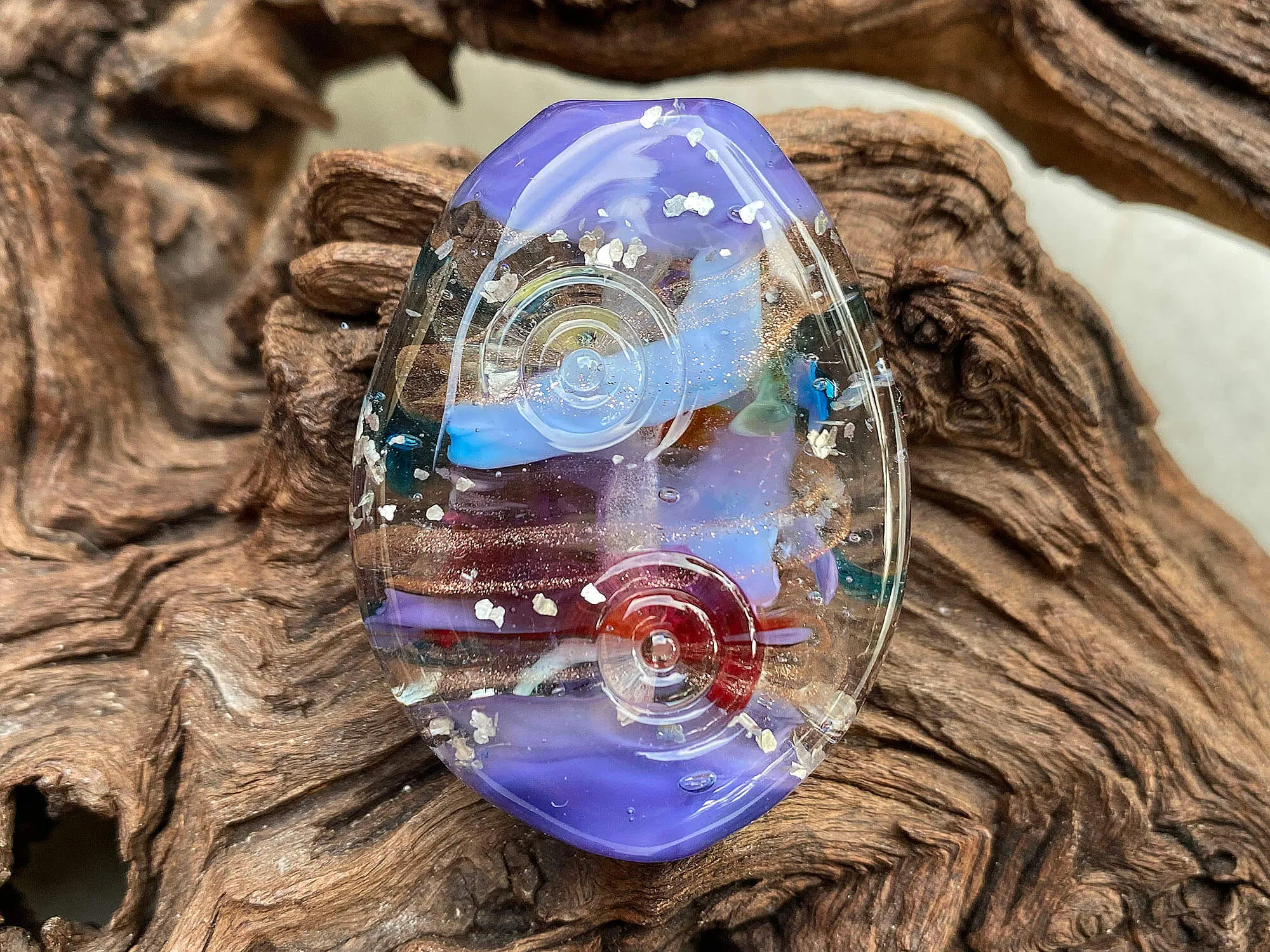 Serendipity Purple Lampwork Focal Bead SRA