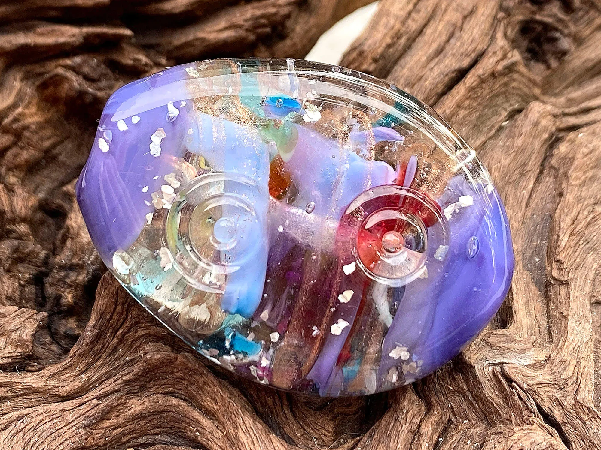 Serendipity Purple Lampwork Focal Bead SRA