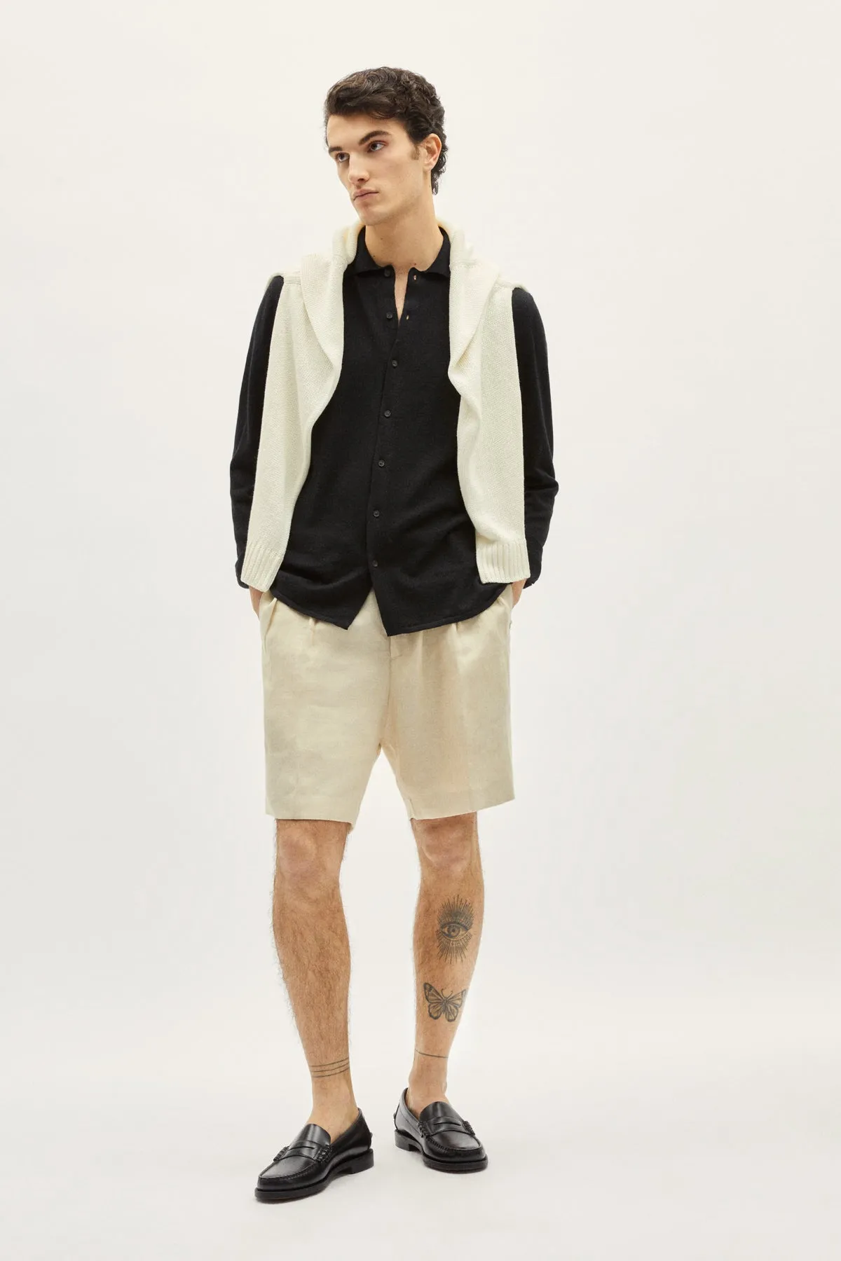 The Linen Cotton Knit Shirt