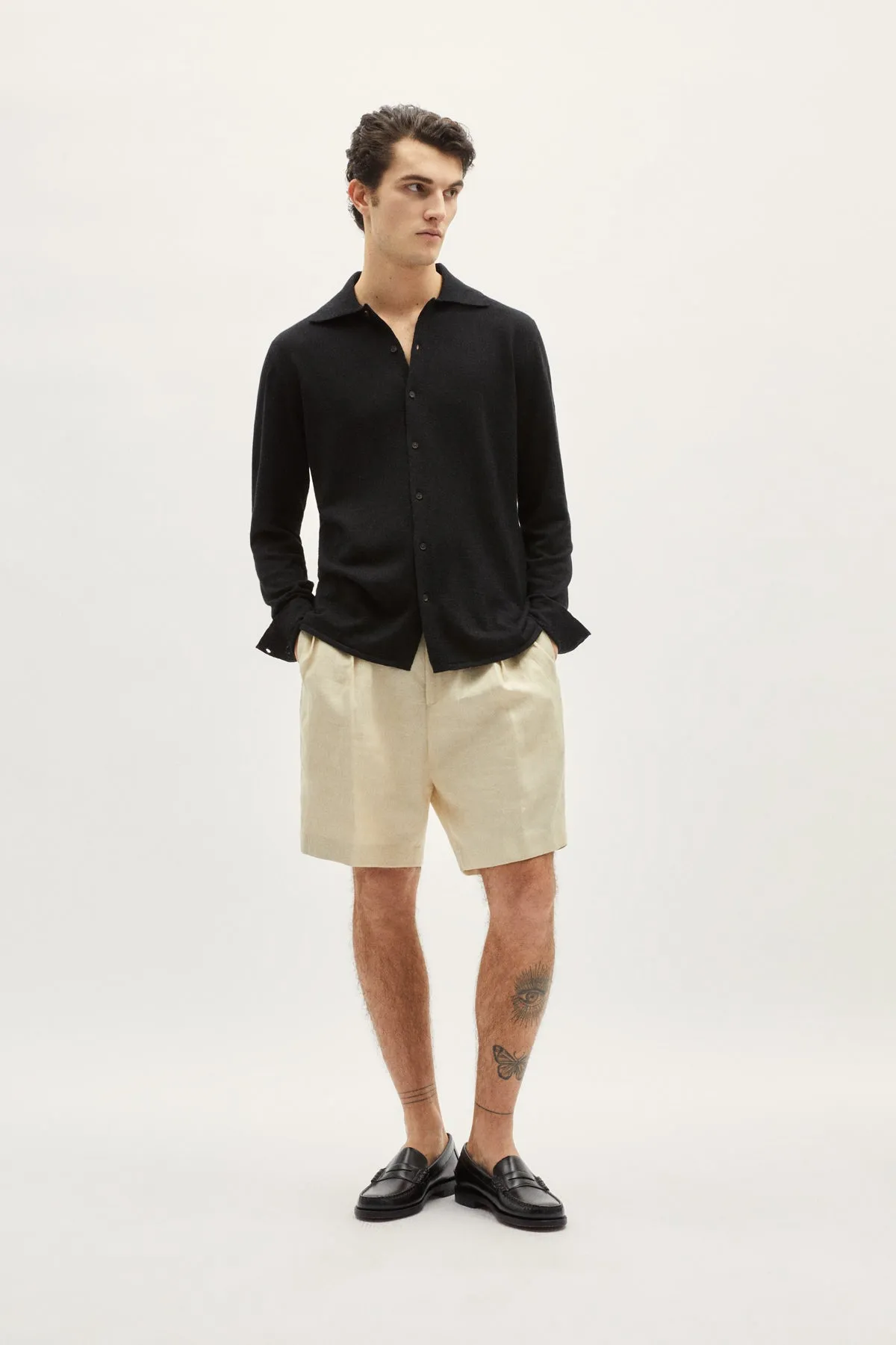 The Linen Cotton Knit Shirt