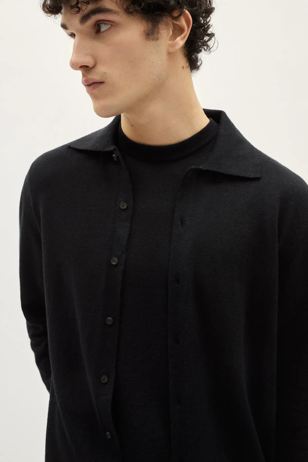 The Linen Cotton Knit Shirt