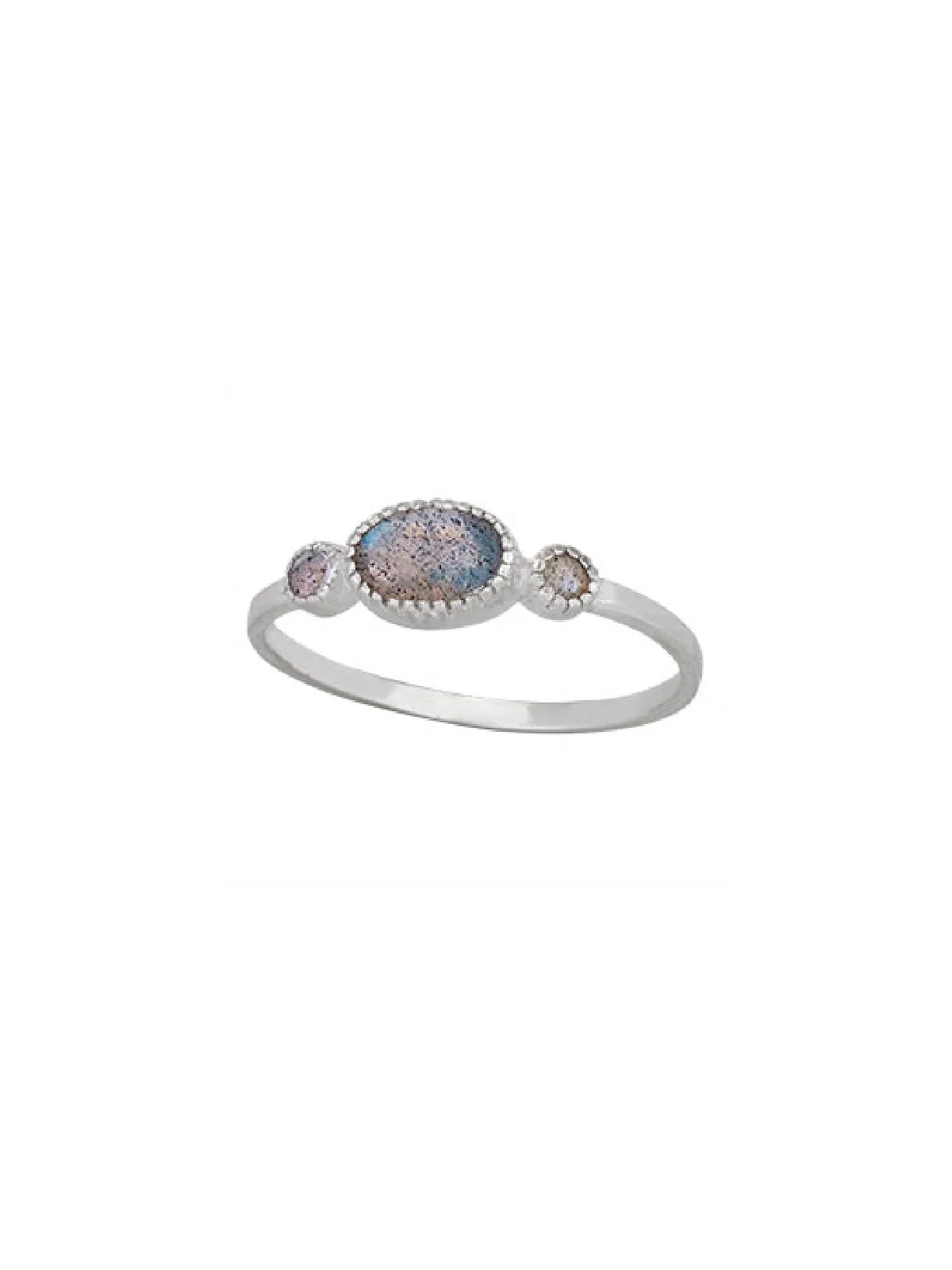 Triple Labradorite Ring