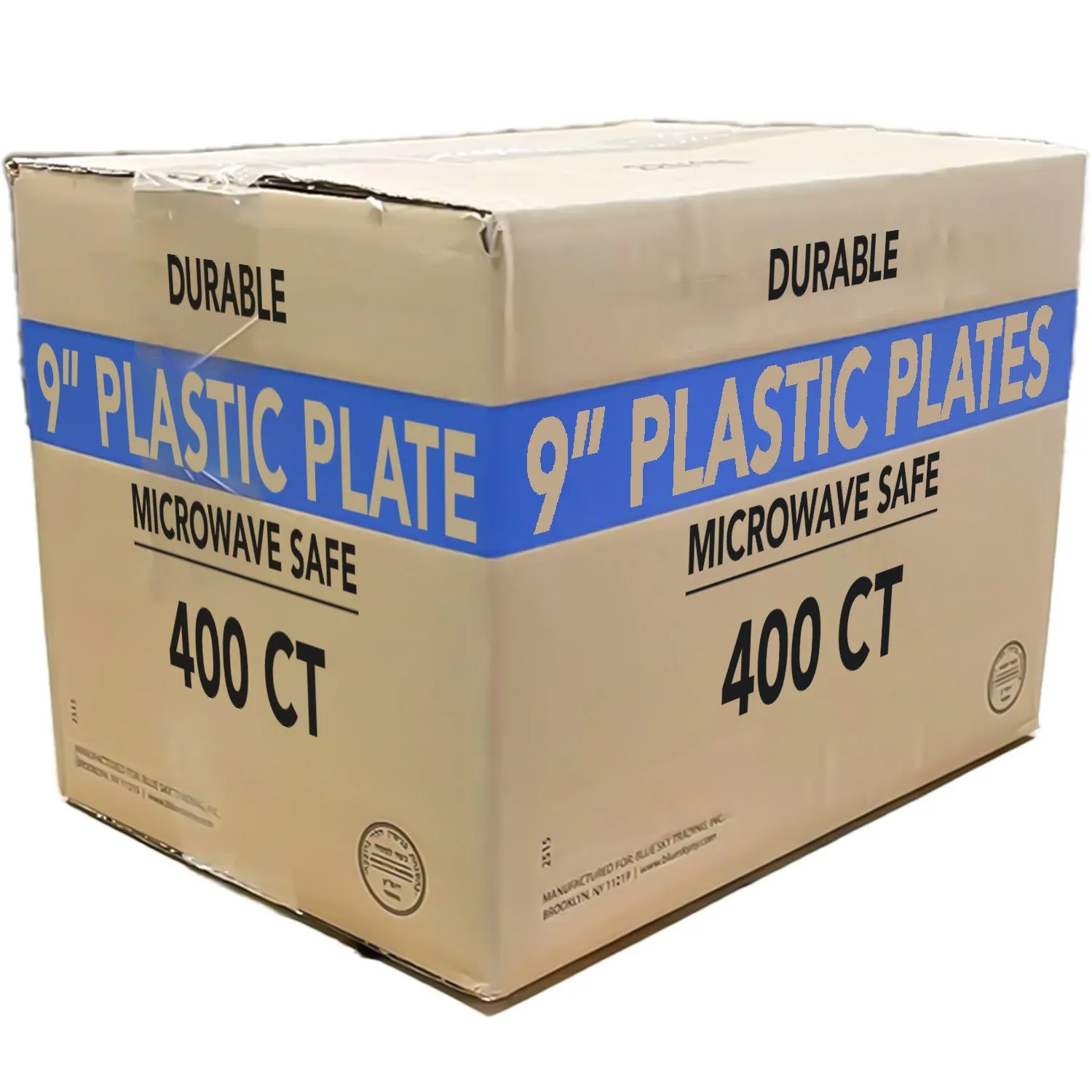 *WHOLESALE* 9" - Disposable - Lightweight - White - Dinner Plates | 400 ct.