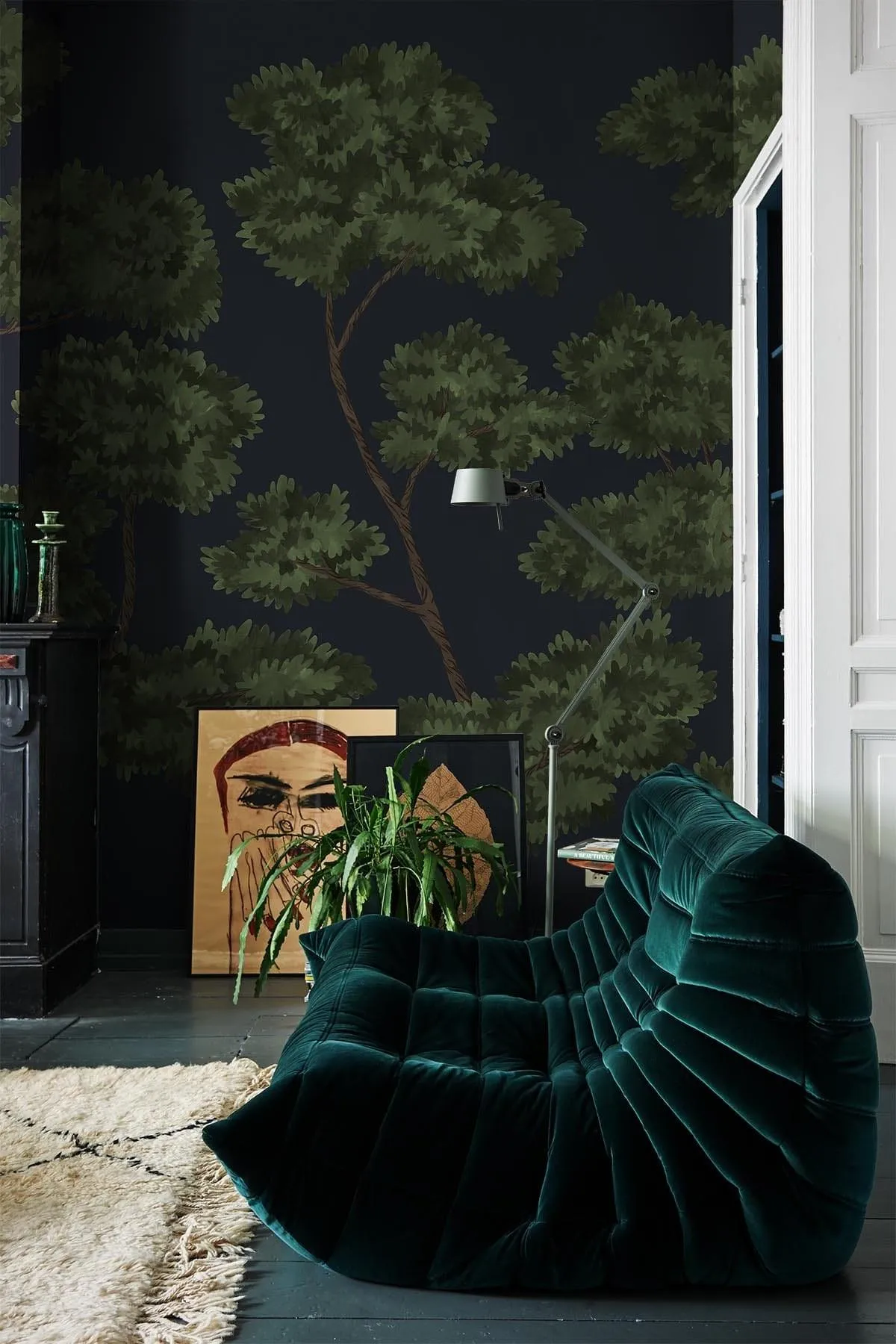 Woodland Forest Dark Green