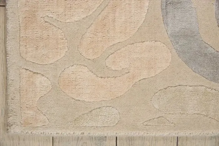 Wool & Silk CGS20 Sand Shell/Light Chic Grey Rug