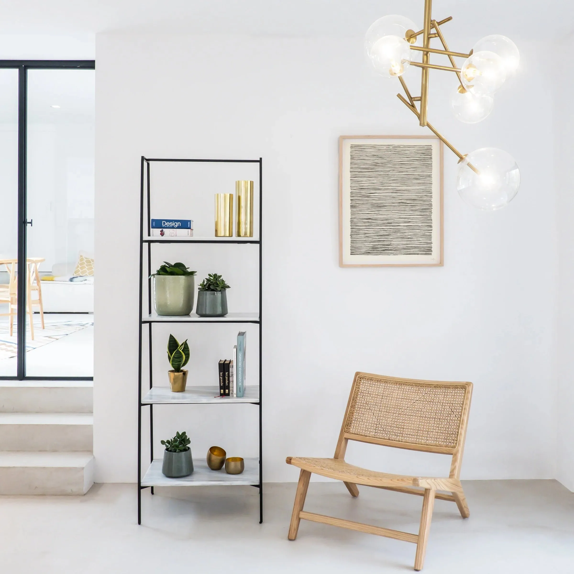 ZOE Solid Wood Rattan Chair